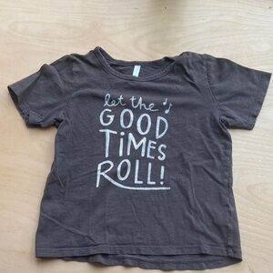 Rylee + Cru Charcoal Graphic Tee